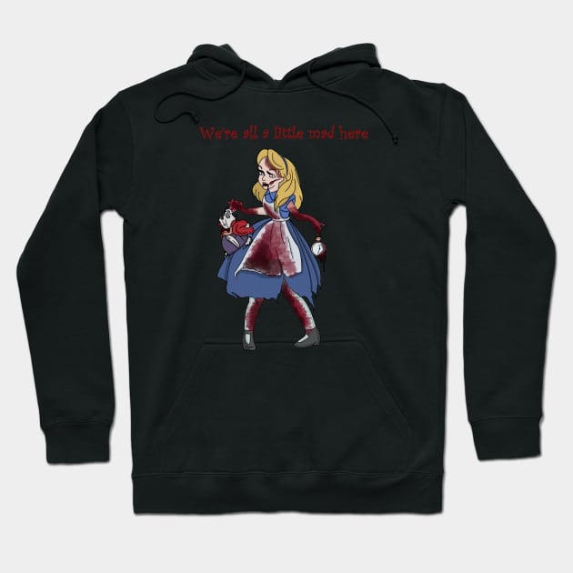 Malice in Wonderland Alice In Wonderland Hoodie TeePublic